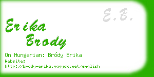 erika brody business card