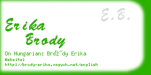 erika brody business card